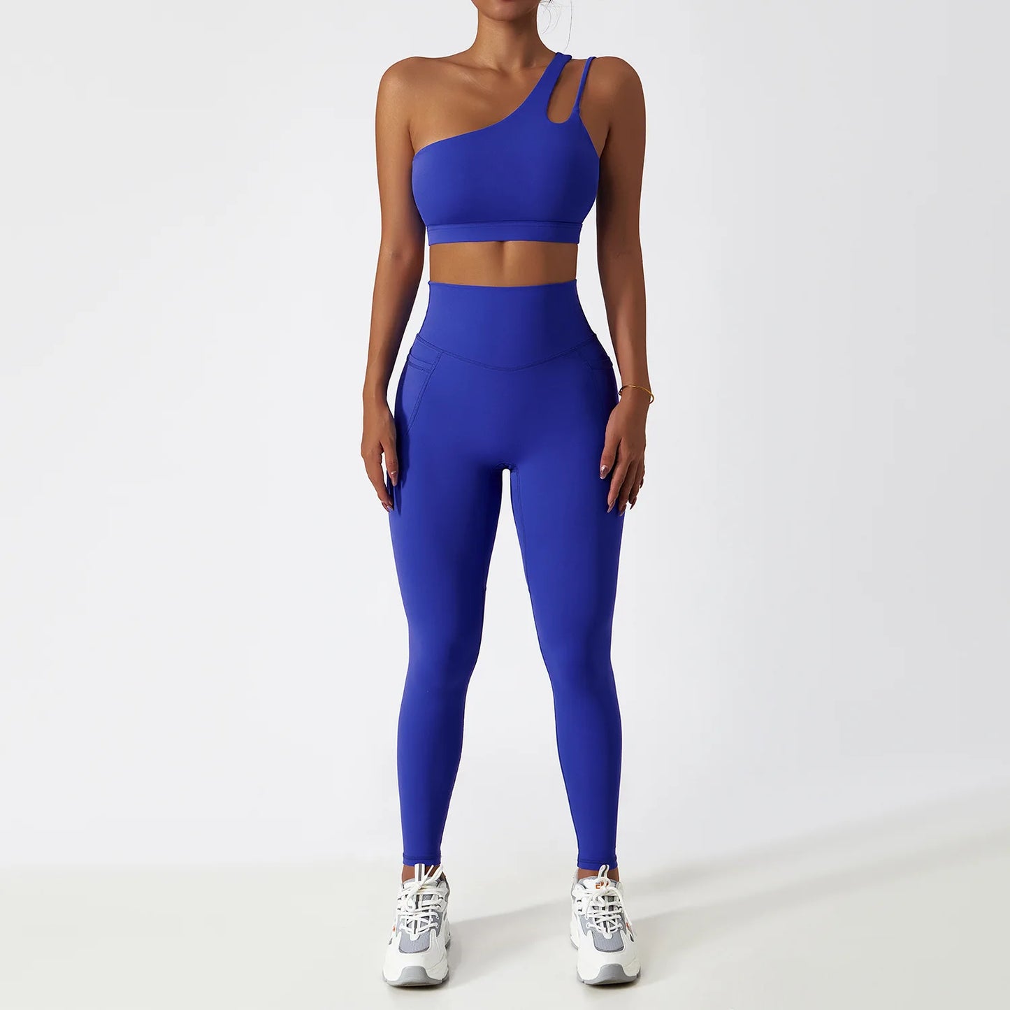 2PCS Seamless Women Tracksuit Yoga Set Workout Sportswear