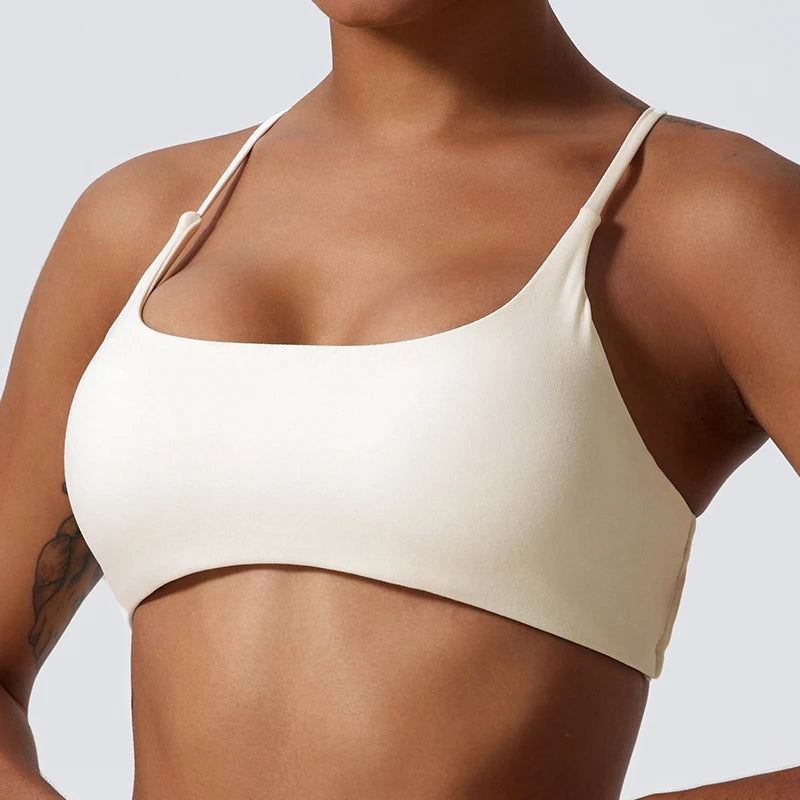 Super Soft Fabric Back Cross Sports Bra