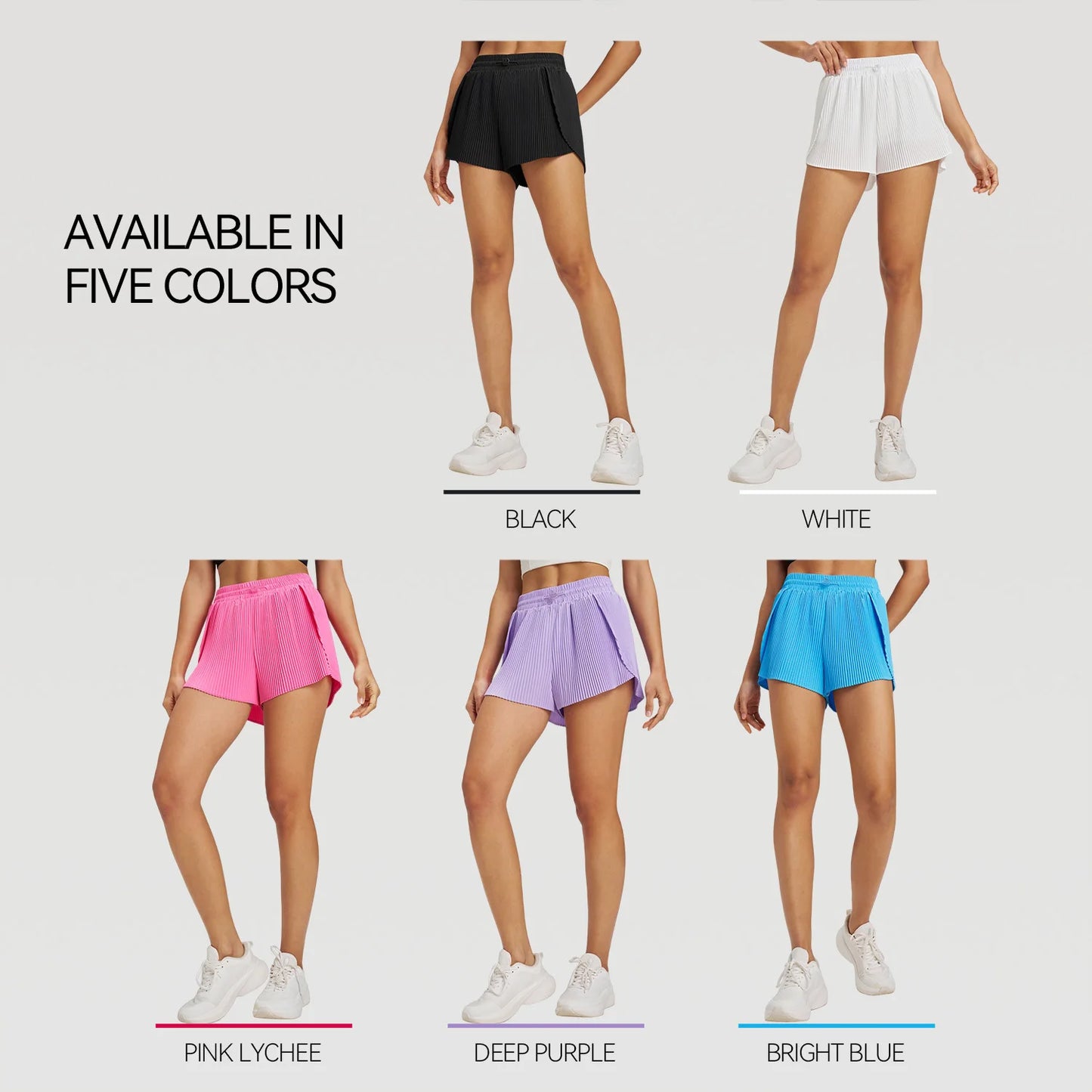 Sports Outdoor Fitness Yoga Shorts Fake Two Pieces Pleated Skirt Pants Breathable Quick Dry Three Point Pants Yoga Skirt