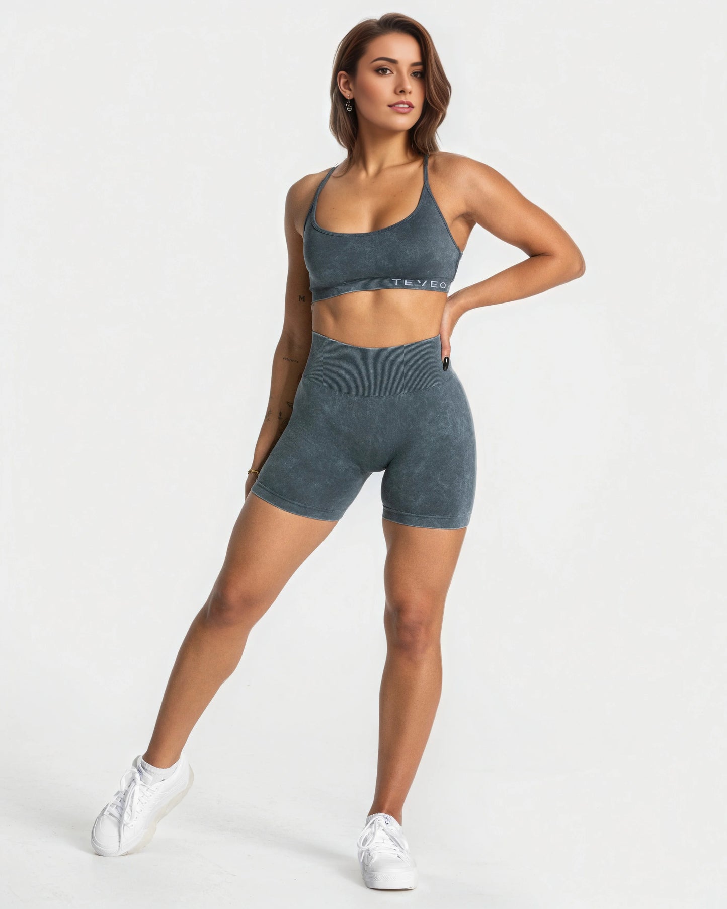 TEVEO Seamless Acid Covert Scrunch Short Women Soft Workout Tights Fitness Outfits Yoga Pants High Waisted Gym Wear shorts