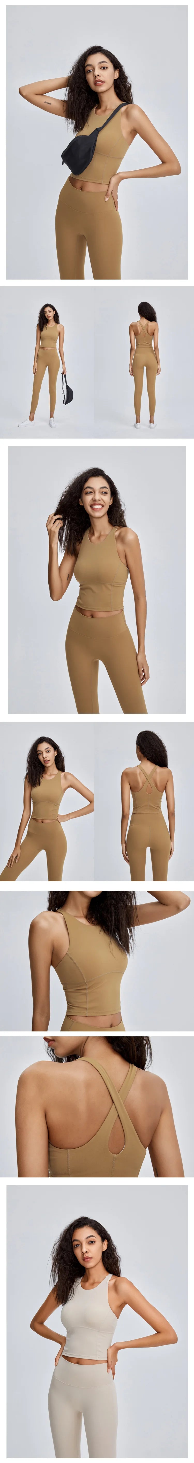 Comfy Cross Back Wide Strap Push-up Crop Top