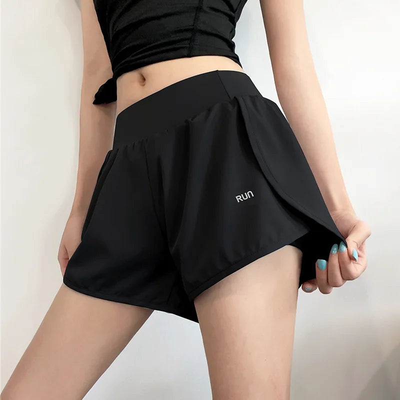 Yoga Shorts for Women Summer Fitness Shorts Biker Workout Running Sports Shorts Quick Drying Sportwear With Pocket