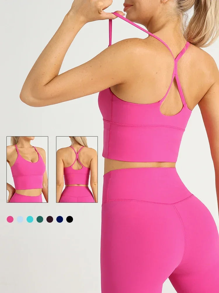 Cross Back Y Shape Sports Bra
