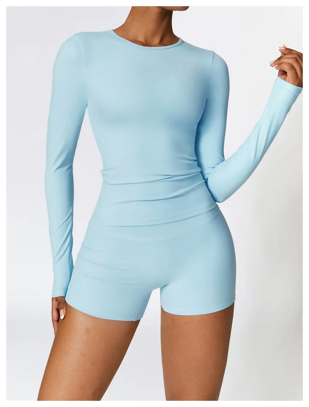 Long Sleeve Fitness Crop Top