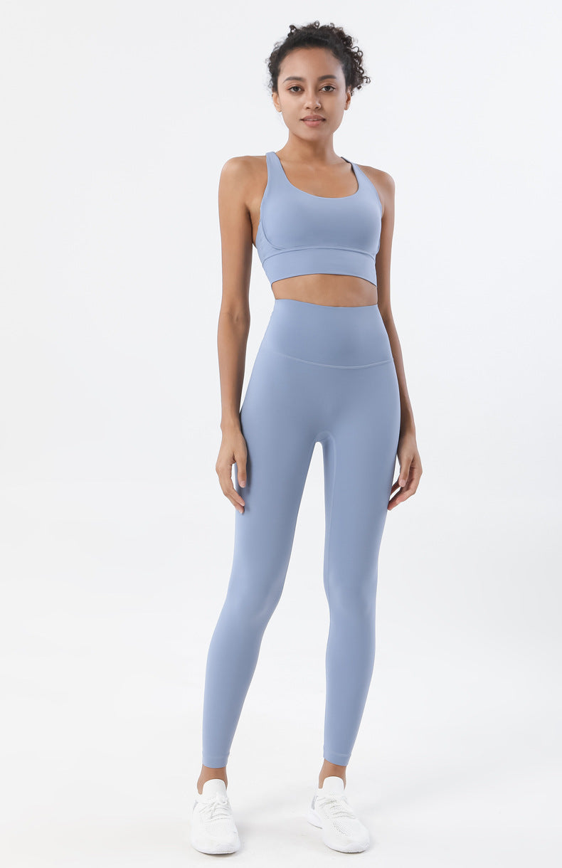 Sportswear Yoga Set Leggings and Tops Fitness