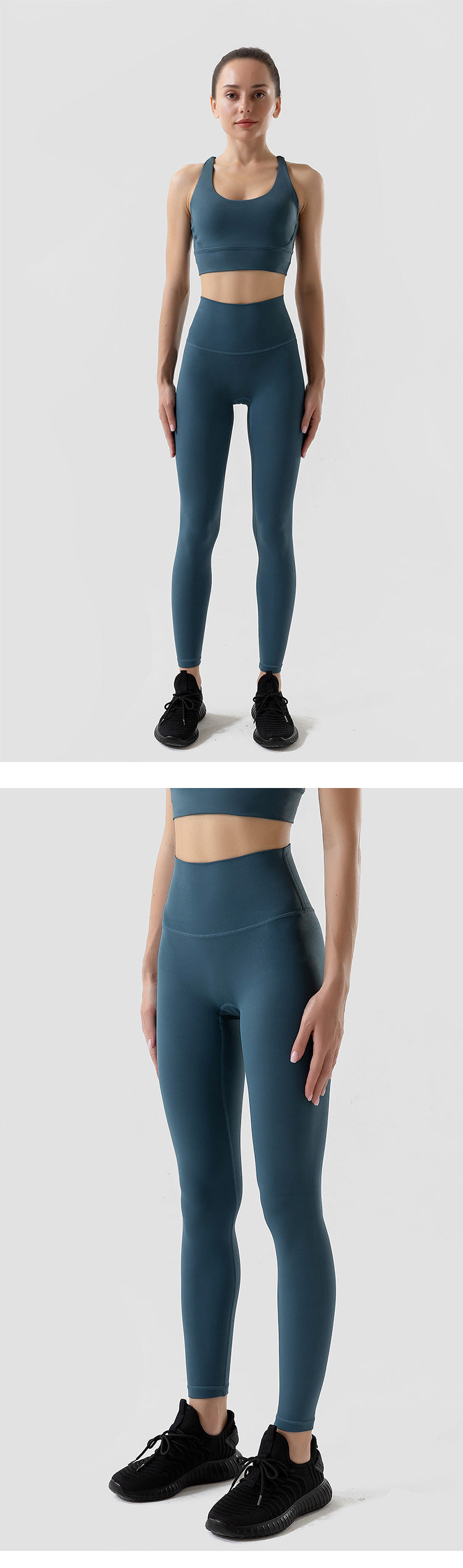 Sportswear Yoga Set Leggings and Tops Fitness