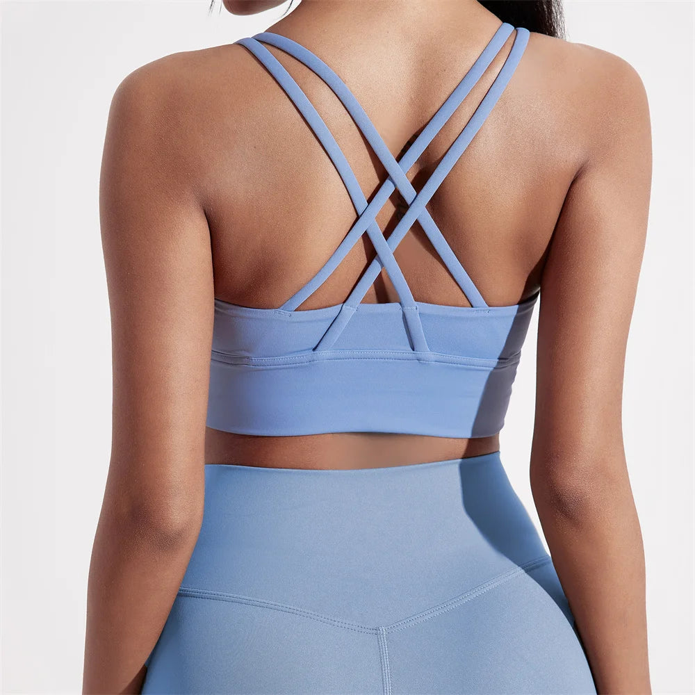 Cross back Fitness sport Bra