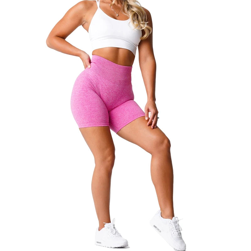 Scrunch Seamless Shorts Spandex Shorts Woman Fitness Elastic Breathable Hip-lifting Leisure Sports Running