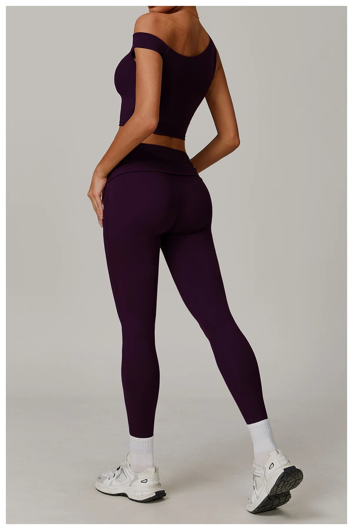 2 Piece Fitness Sportswear Gym Tracksuit High Waist Leggings