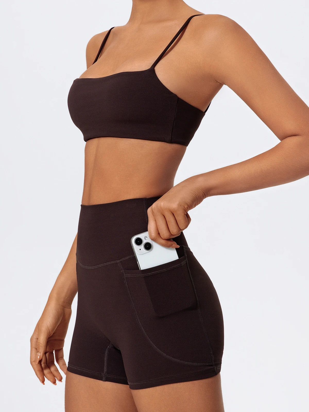 Two Piece Gym Workout Set Female Bra Yoga Sets 2ps Shorts Fitness Wear