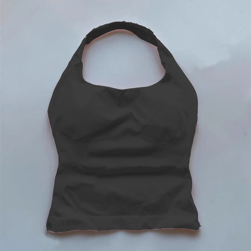 Top Seamless Yoga Backless Hanging Neck