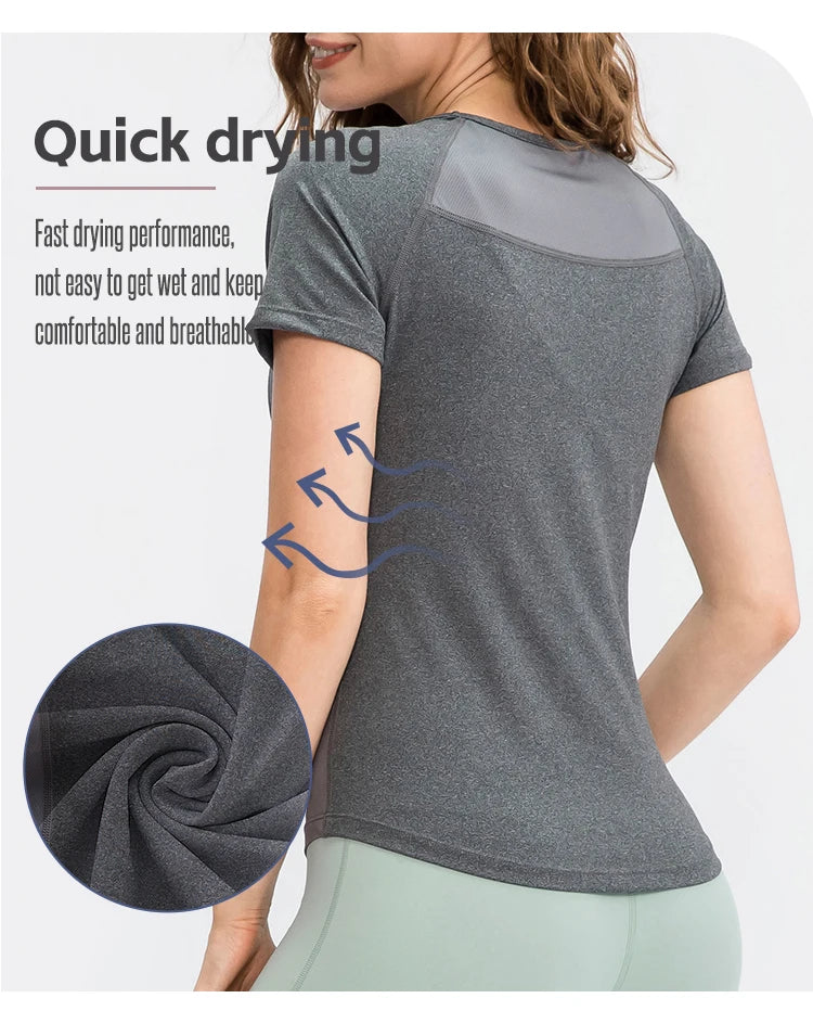 Women Yoga Tops Breathable Sport Fitness