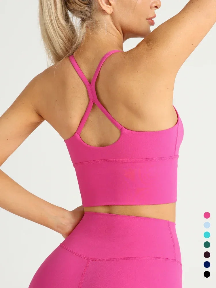 Cross Back Y Shape Sports Bra
