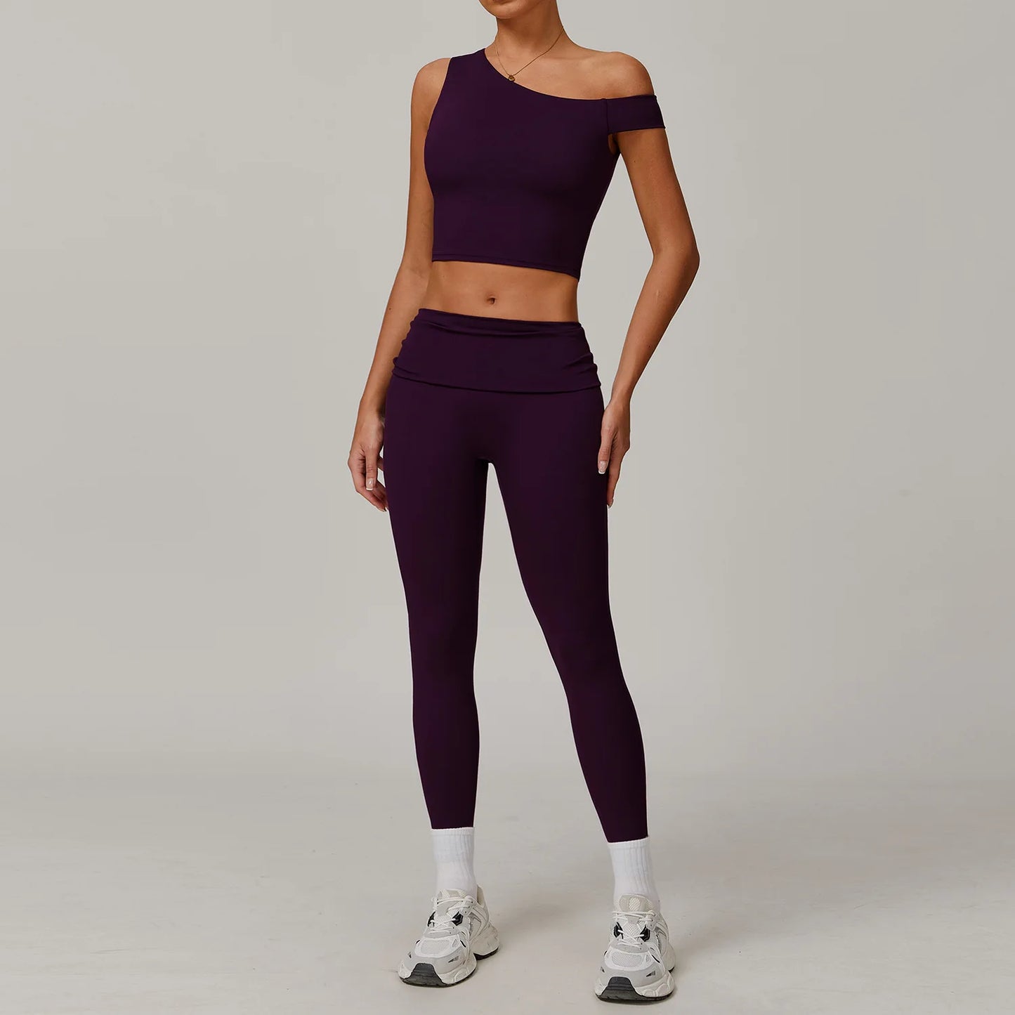 2 Piece Fitness Sportswear Gym Tracksuit High Waist Leggings