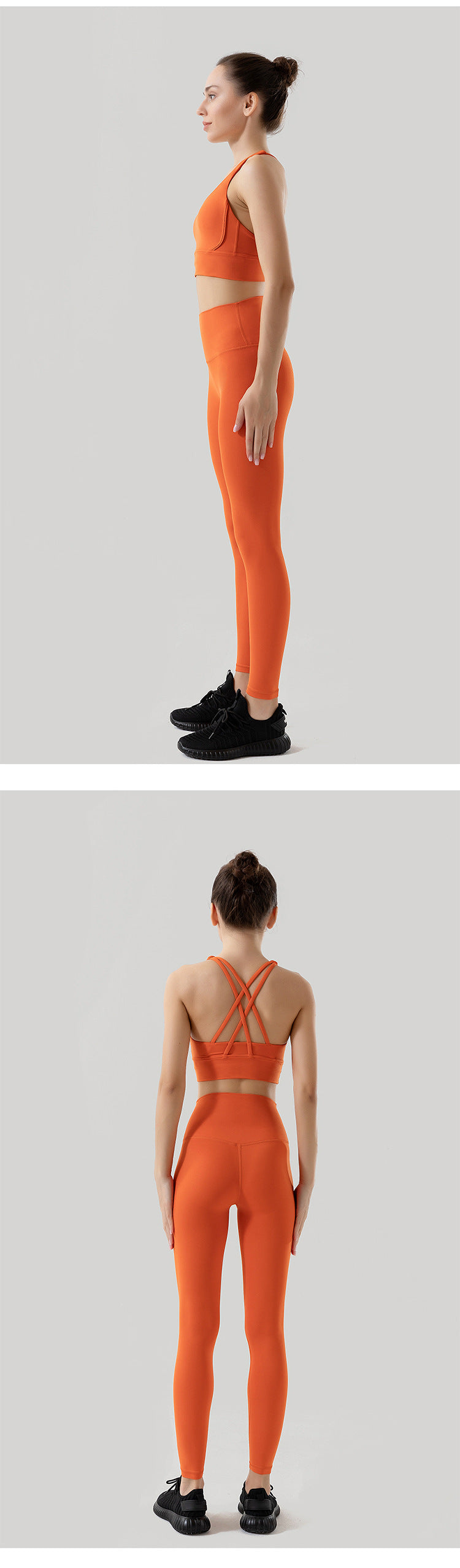 Sportswear Yoga Set Leggings and Tops Fitness
