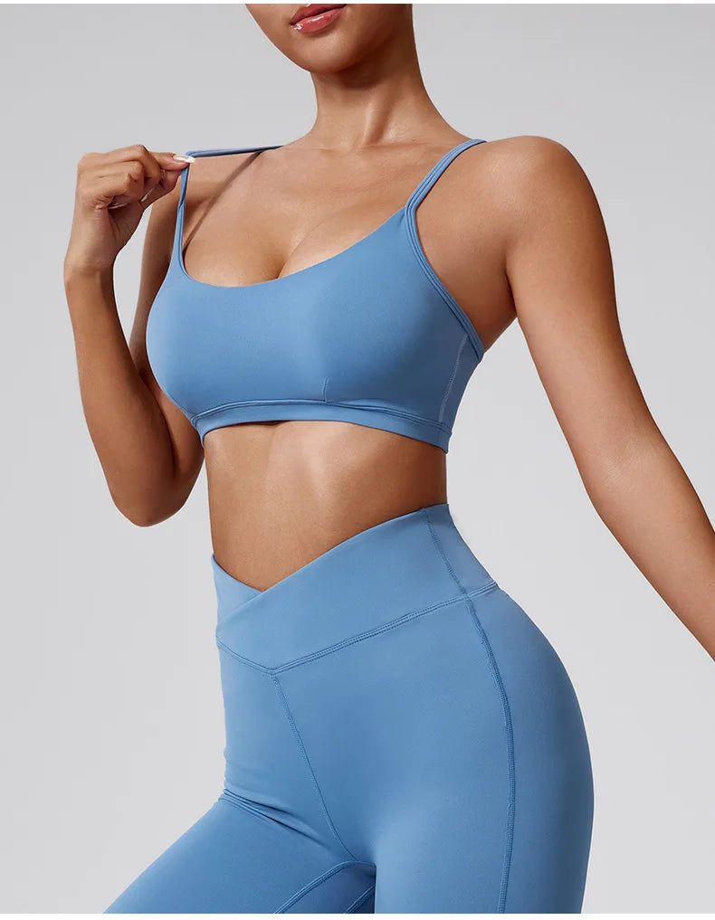 Women Tracksuit 2PCS Yoga Set Workout Clothes