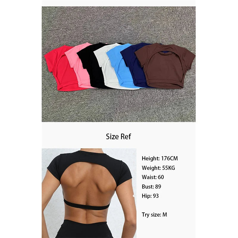 Backless Yoga Crop Top