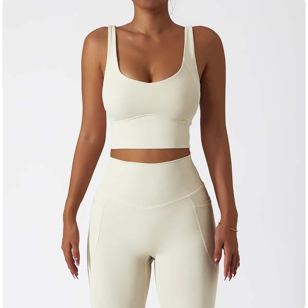 2PCS Seamless Women Tracksuit Yoga Set Workout Sportswear