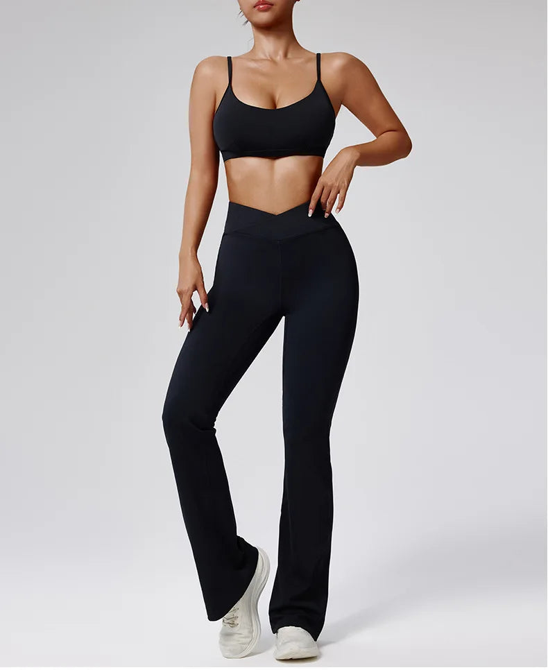 Women Tracksuit 2PCS Yoga Set Workout Clothes