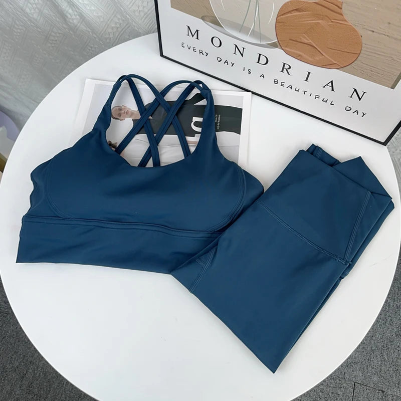 2 Piece Yoga Set Breathable Fitness