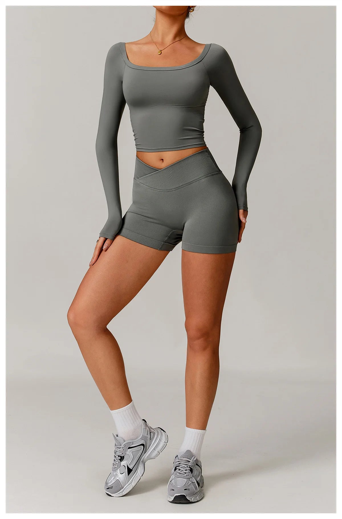 2 Pieces Yoga Suit Sports Set Women Athletic Wear Gym