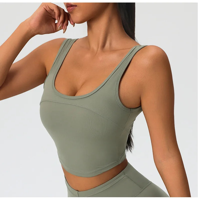 2 Pieces Women's High Quality Soften Yoga Set Sports Suit Gym Set