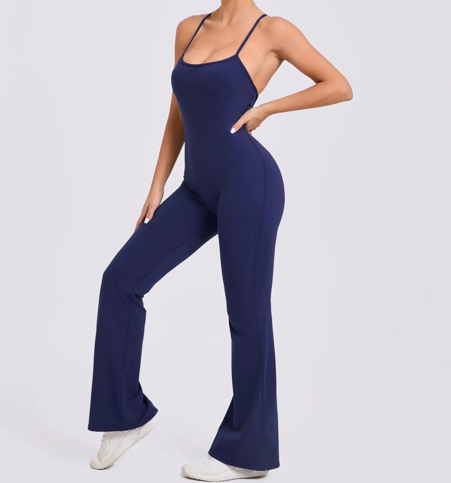 Sexy Back V Jumpsuit Gym Set Yoga Suit Sportswear Women