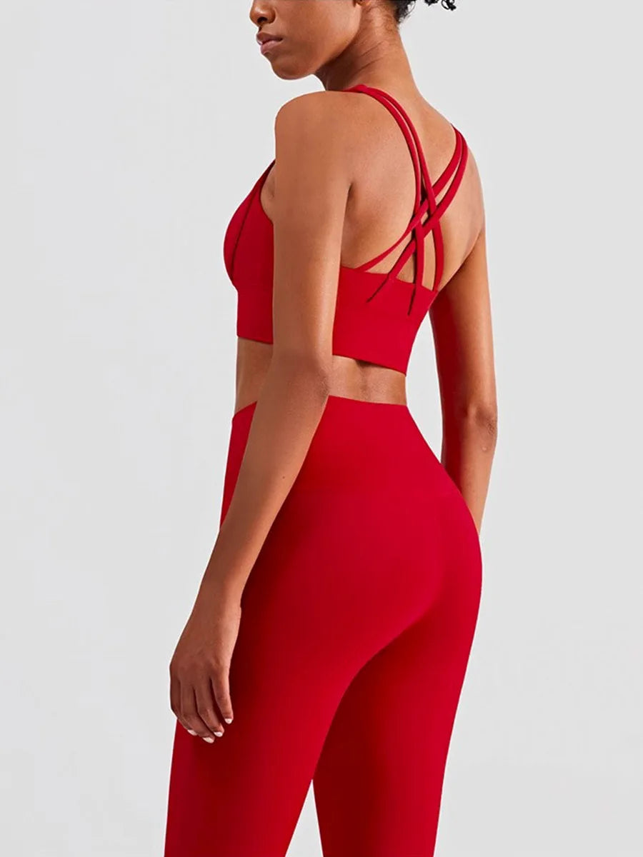 2 Piece Yoga Clothes Women's Tracksuit Athletic Wear