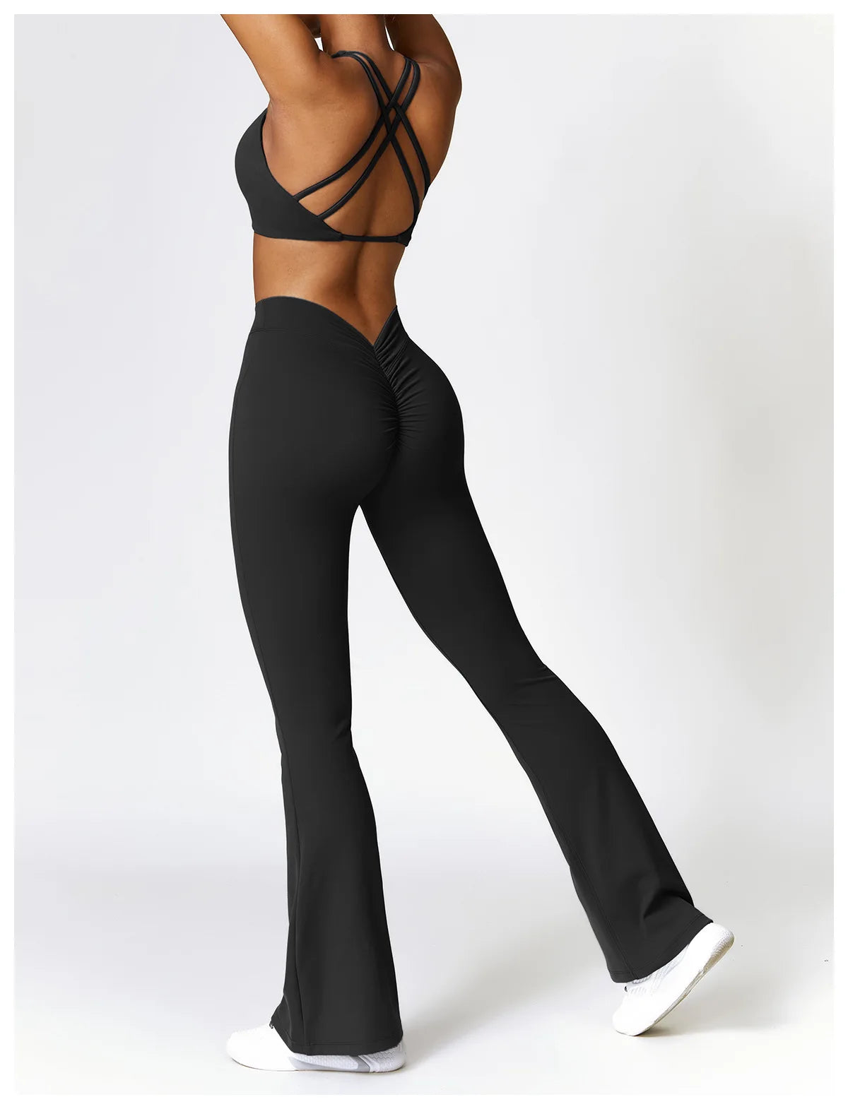 Yoga Set 2 Pieces Gym Set Workout Clothes for Women Seamless High Waist Leggings