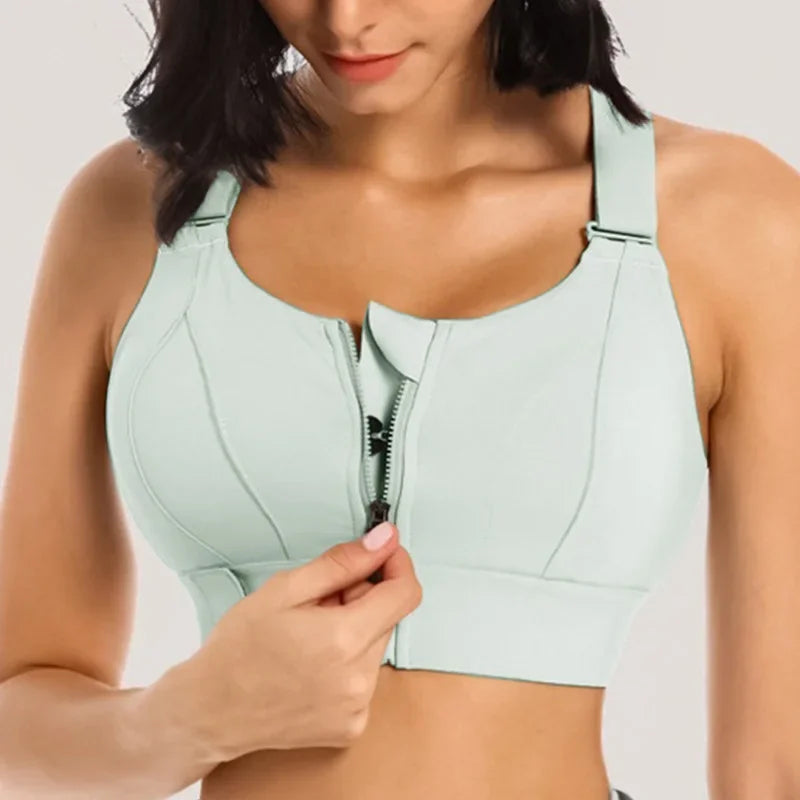 Sports Bra with Zipper