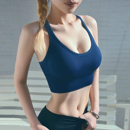 Tank Top Women Gym Sports Bra Push Up Crop Top