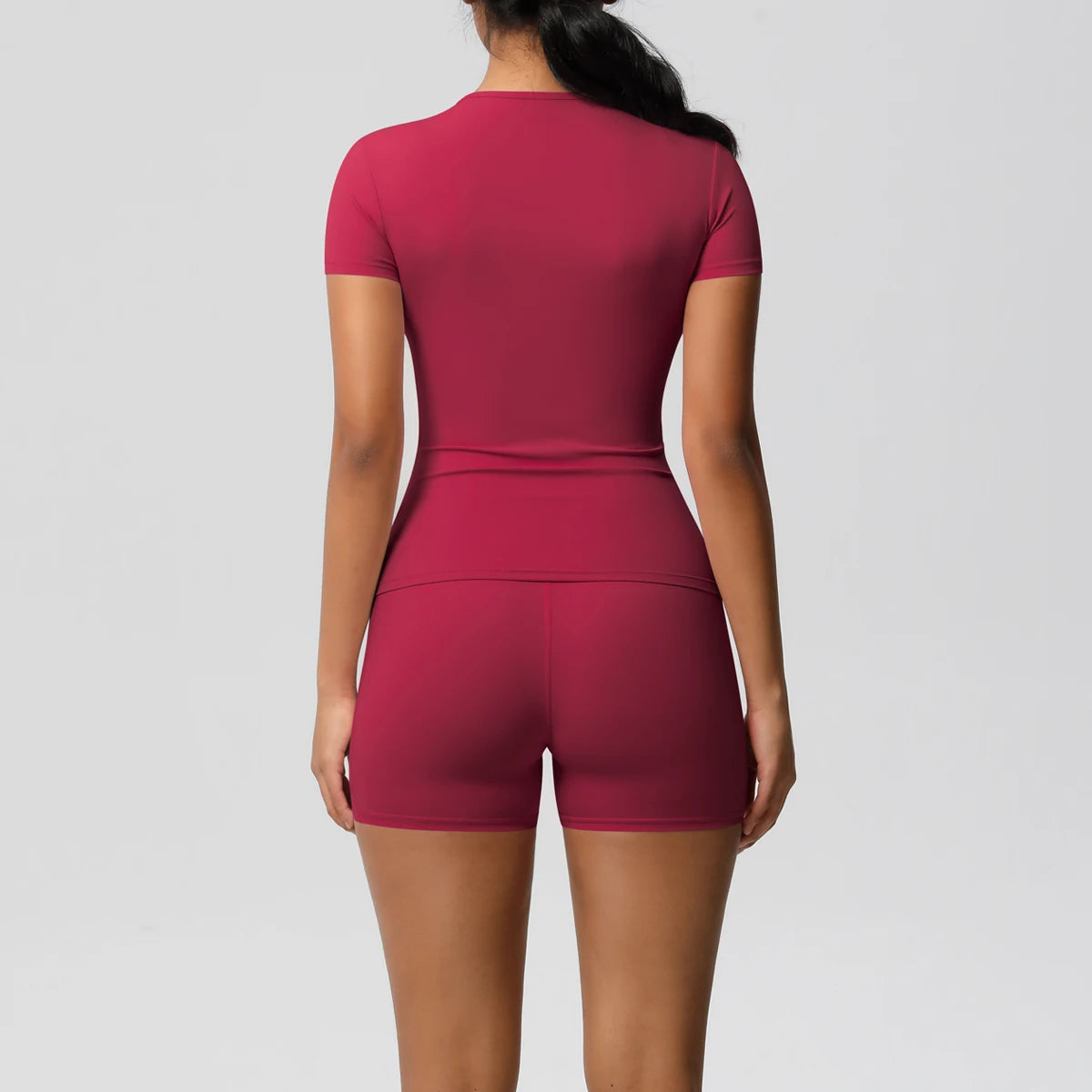 Workout Sportswear 2Pcs Yoga Shirt Push Up Workout Clothes