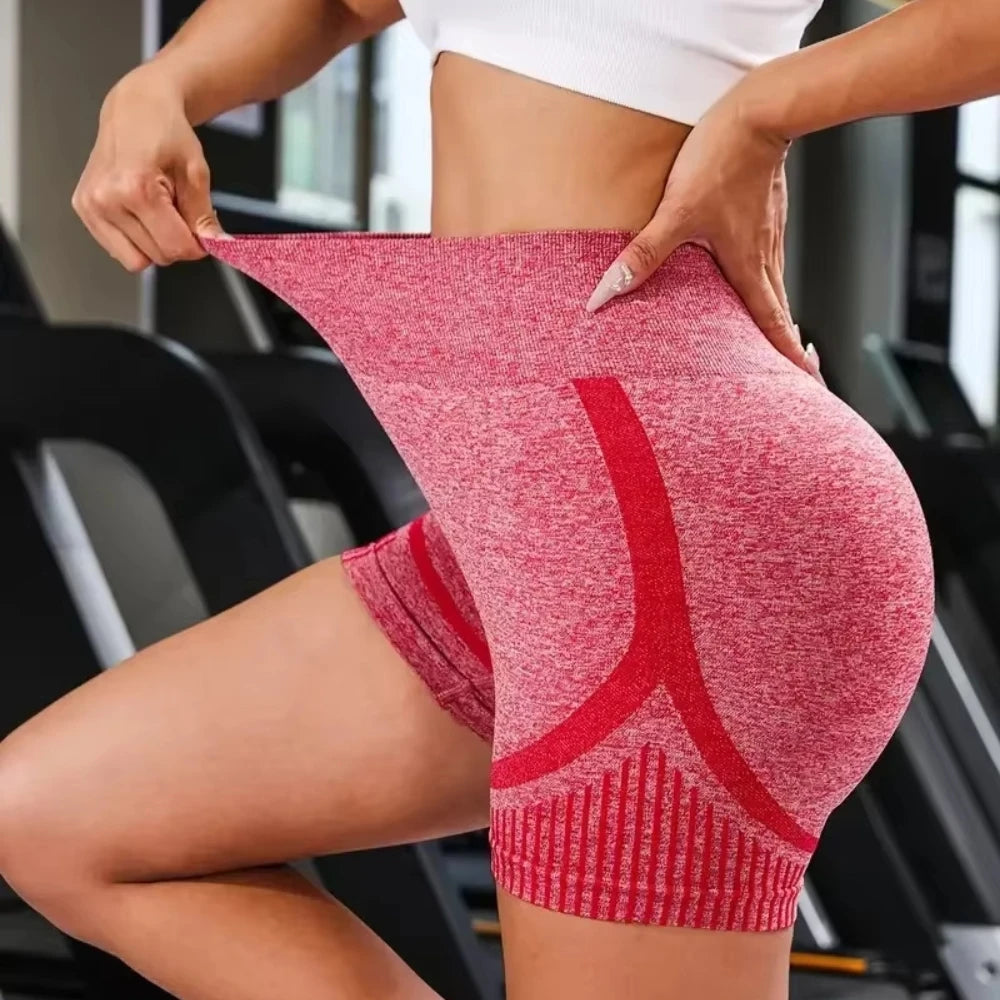 Women High Waist Yoga Shorts Push Up Fitness Gym Shorts Scrunch Butt Running Leggings Quick Dry Cycling Workout Sportswear