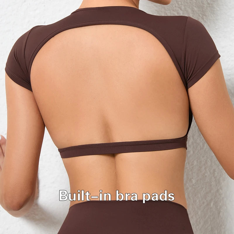Backless Yoga Crop Top