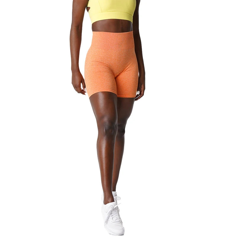 Scrunch Seamless Shorts Spandex Shorts Woman Fitness Elastic Breathable Hip-lifting Leisure Sports Running