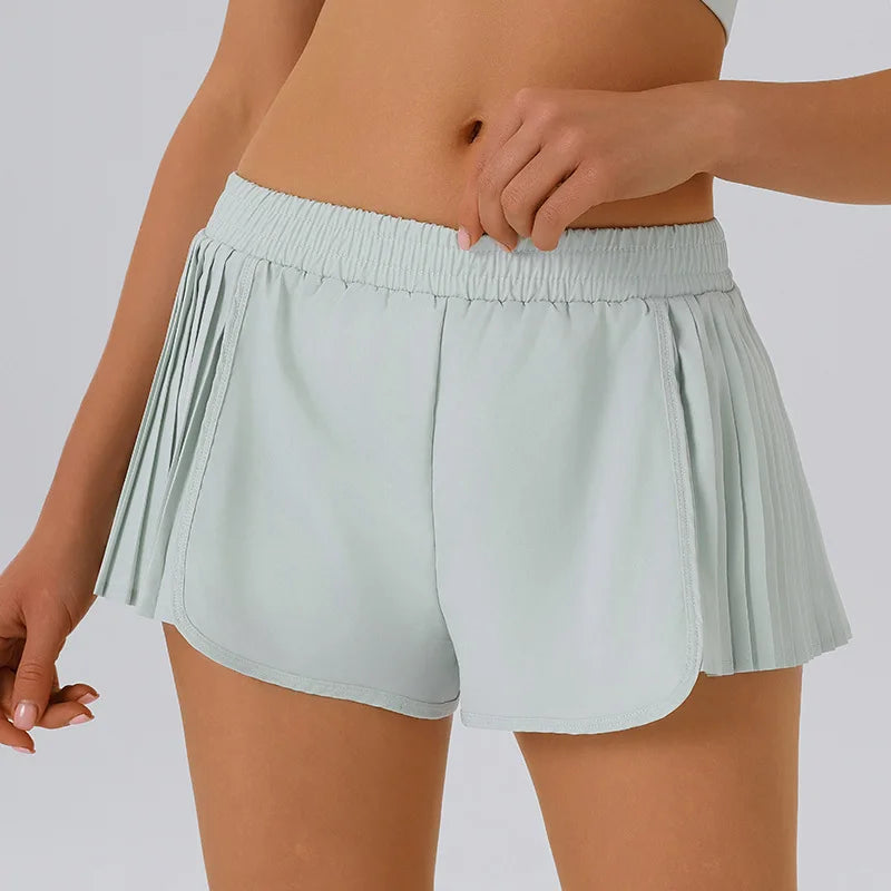 2025 New Summer Gym Running Shorts Casual Quick Dry Sports Shorts Women Biker Cycling Shorts Athleisure Yoga Shorts