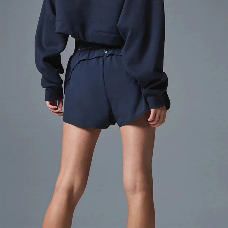 Women Athletic Shorts Quick Dry Breathable Yoga shorts Casual Running Pants Summer Comfortable Nude Feeling Anti-Shine Shorts