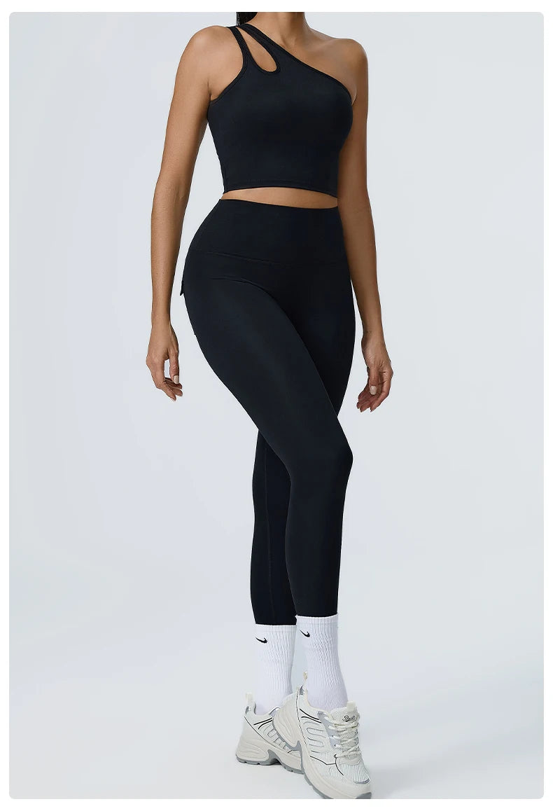 2PCS Seamless Yoga Women Sexy Set Athletic Wear
