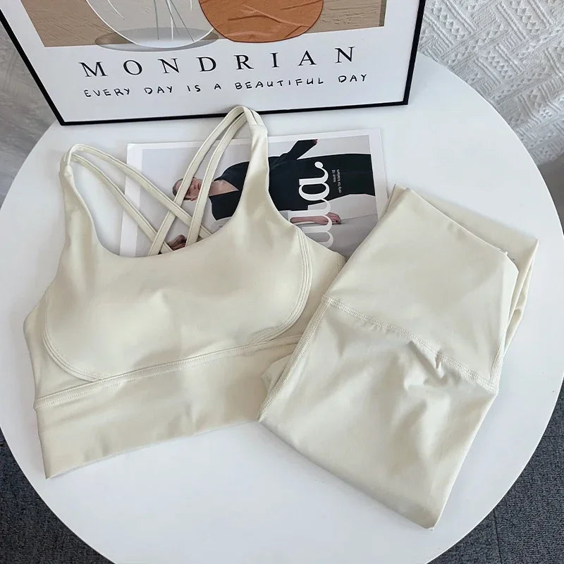 2 Piece Yoga Set Breathable Fitness
