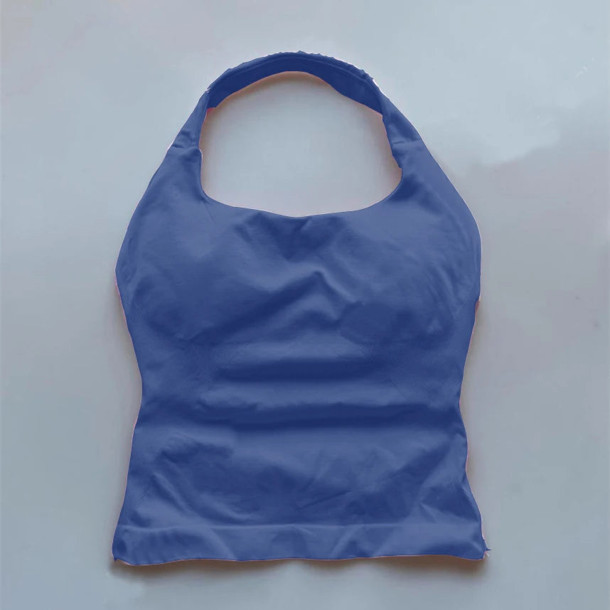 Top Seamless Yoga Backless Hanging Neck