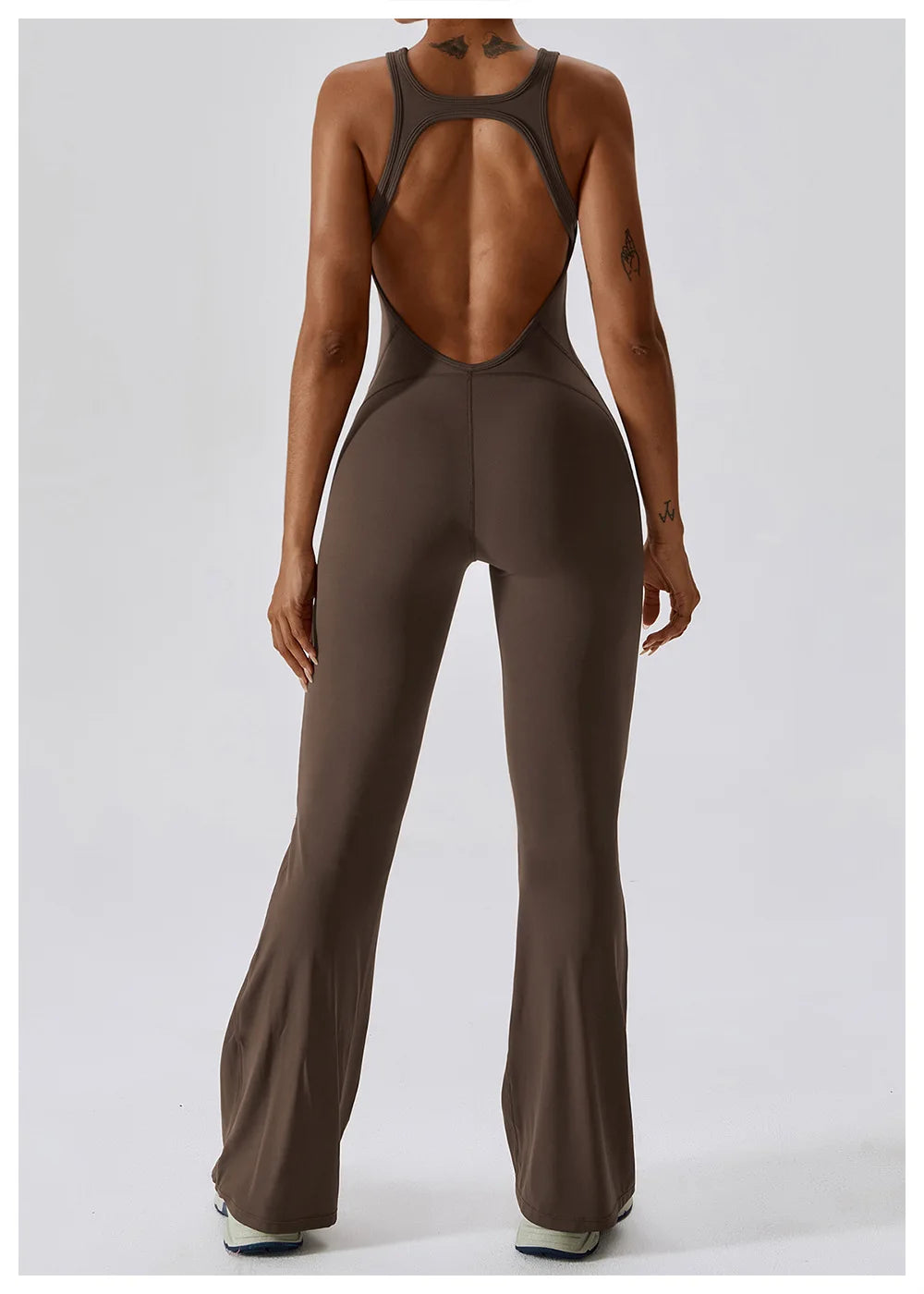 Solid Yoga Jumpsuit One Piece Outfit Fitness Bodysuit Workout Clothes