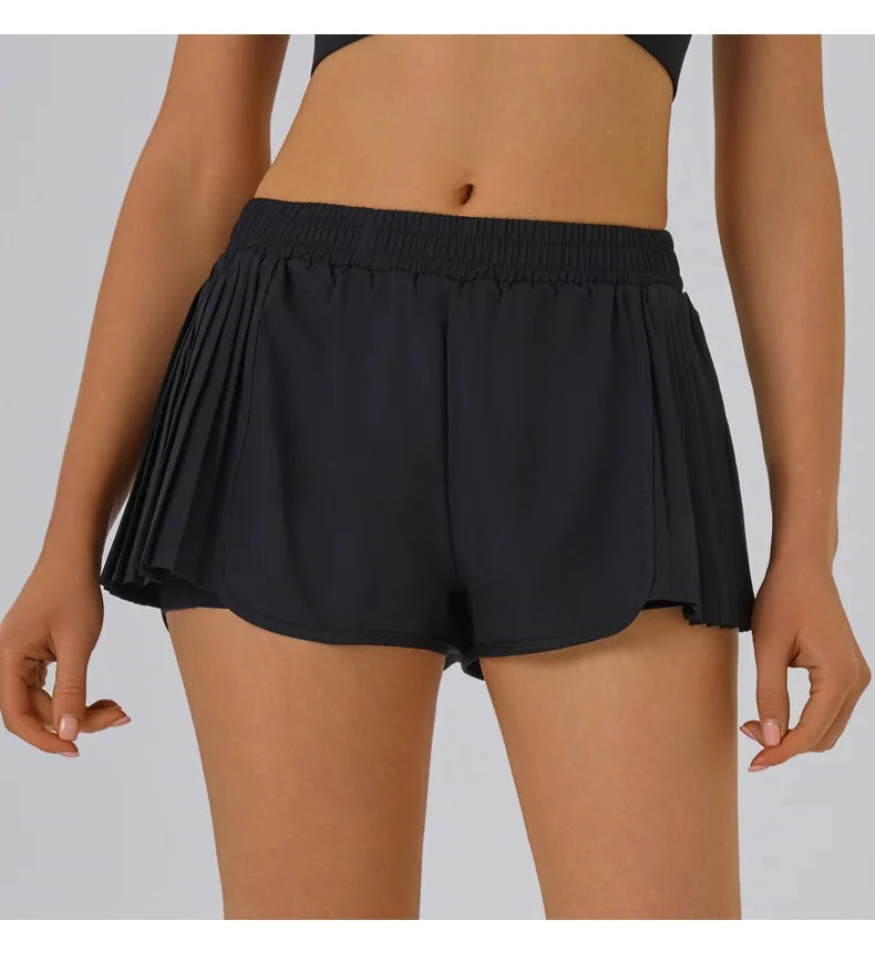 2025 New Summer Gym Running Shorts Casual Quick Dry Sports Shorts Women Biker Cycling Shorts Athleisure Yoga Shorts