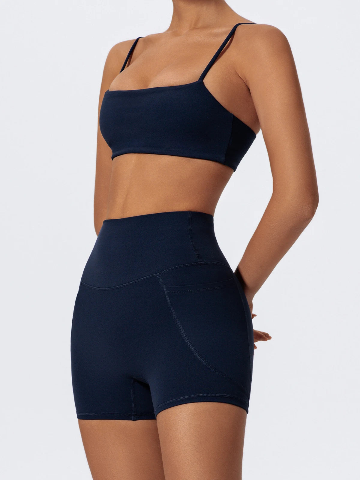 Two Piece Gym Workout Set Female Bra Yoga Sets 2ps Shorts Fitness Wear