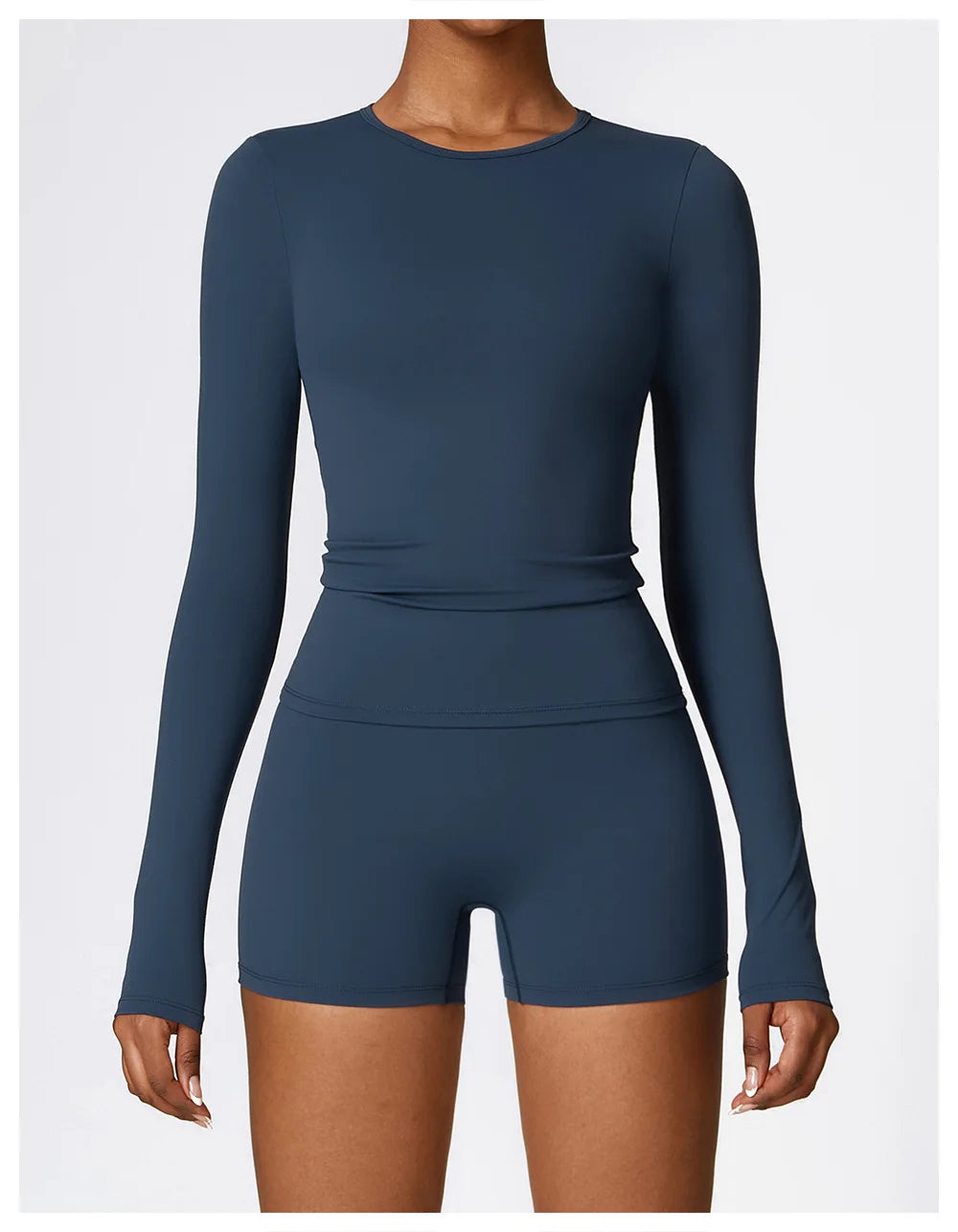 Long Sleeve Fitness Crop Top