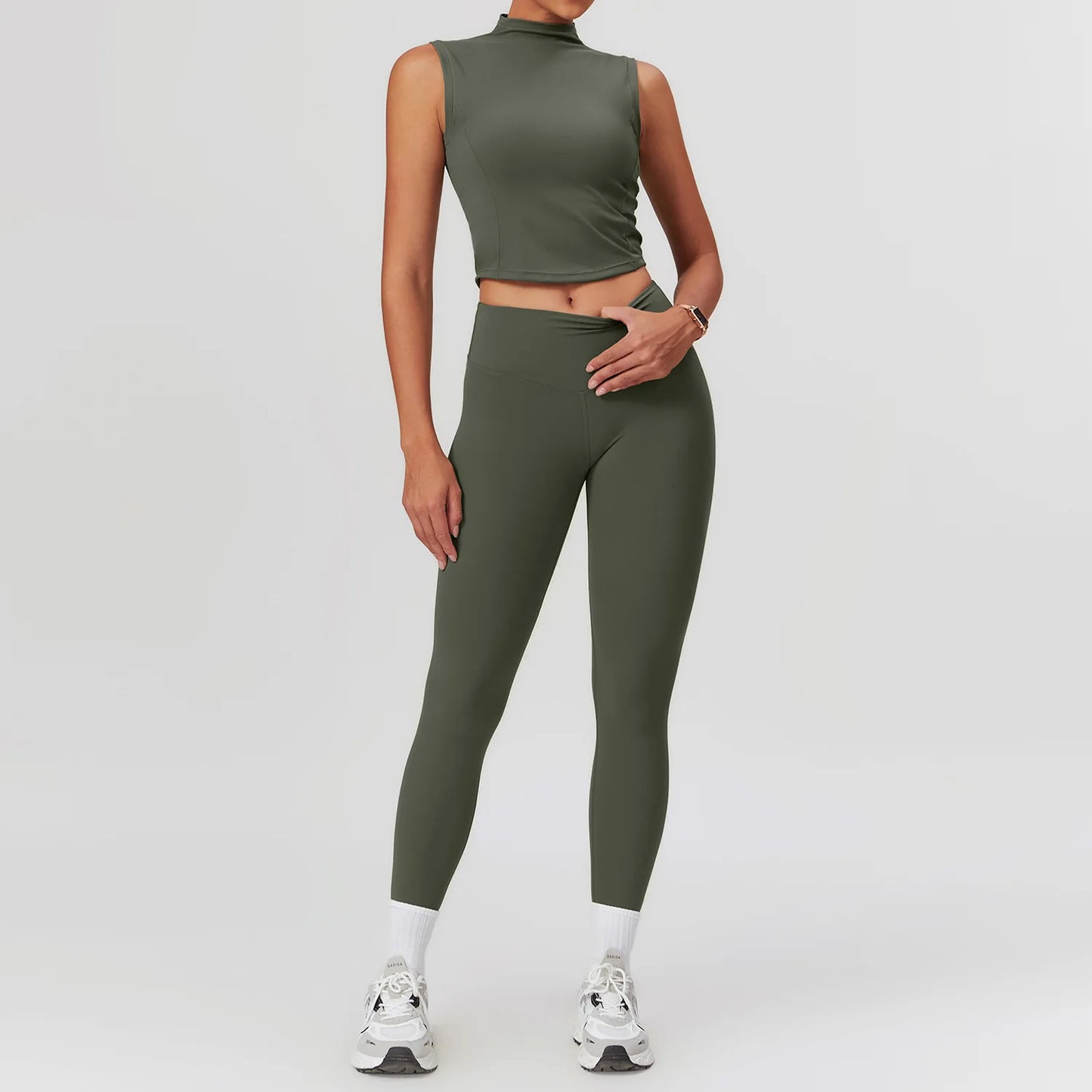 2PCS Workout Set Fitness Running Sportwear