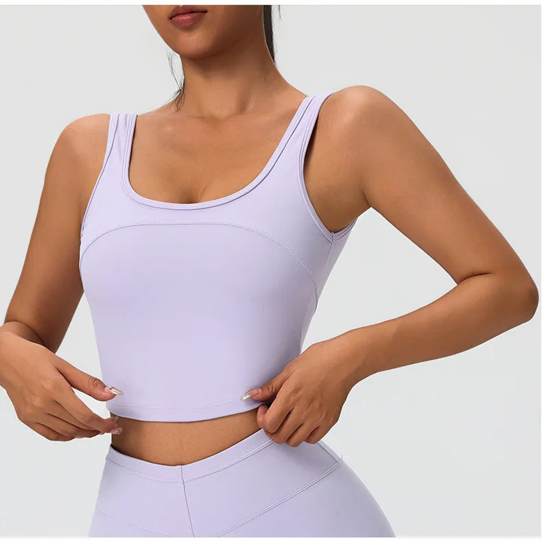 2 Pieces Women's High Quality Soften Yoga Set Sports Suit Gym Set
