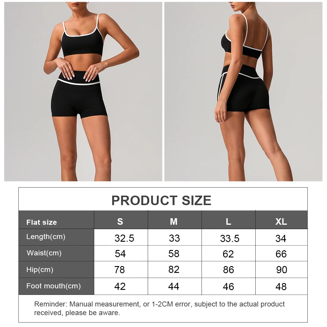 Women Contrast Color Lift Buttocks Outdoor Training Cycling Fitness Gym Casual Sport Shorts