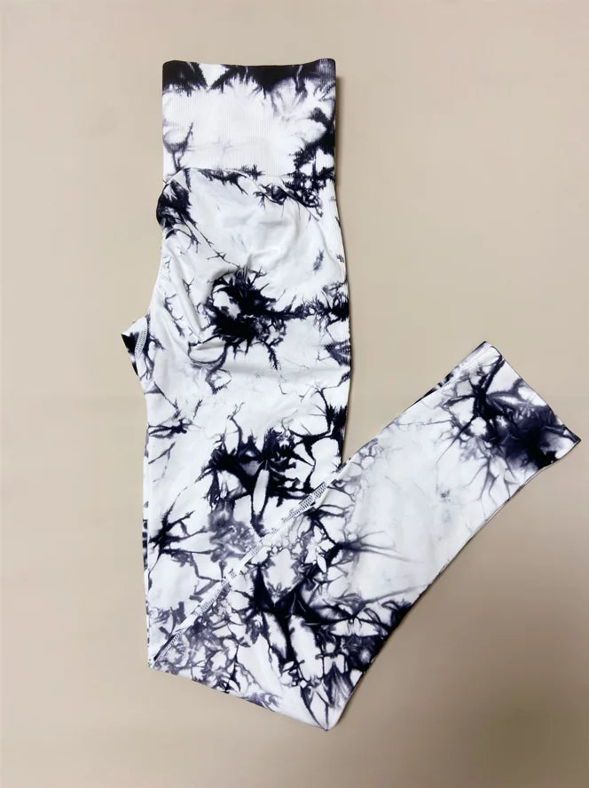 23 Colours Tie Dye Seamless Leggings Push Up