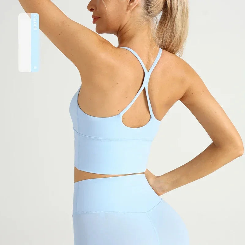 Cross Back Y Shape Sports Bra