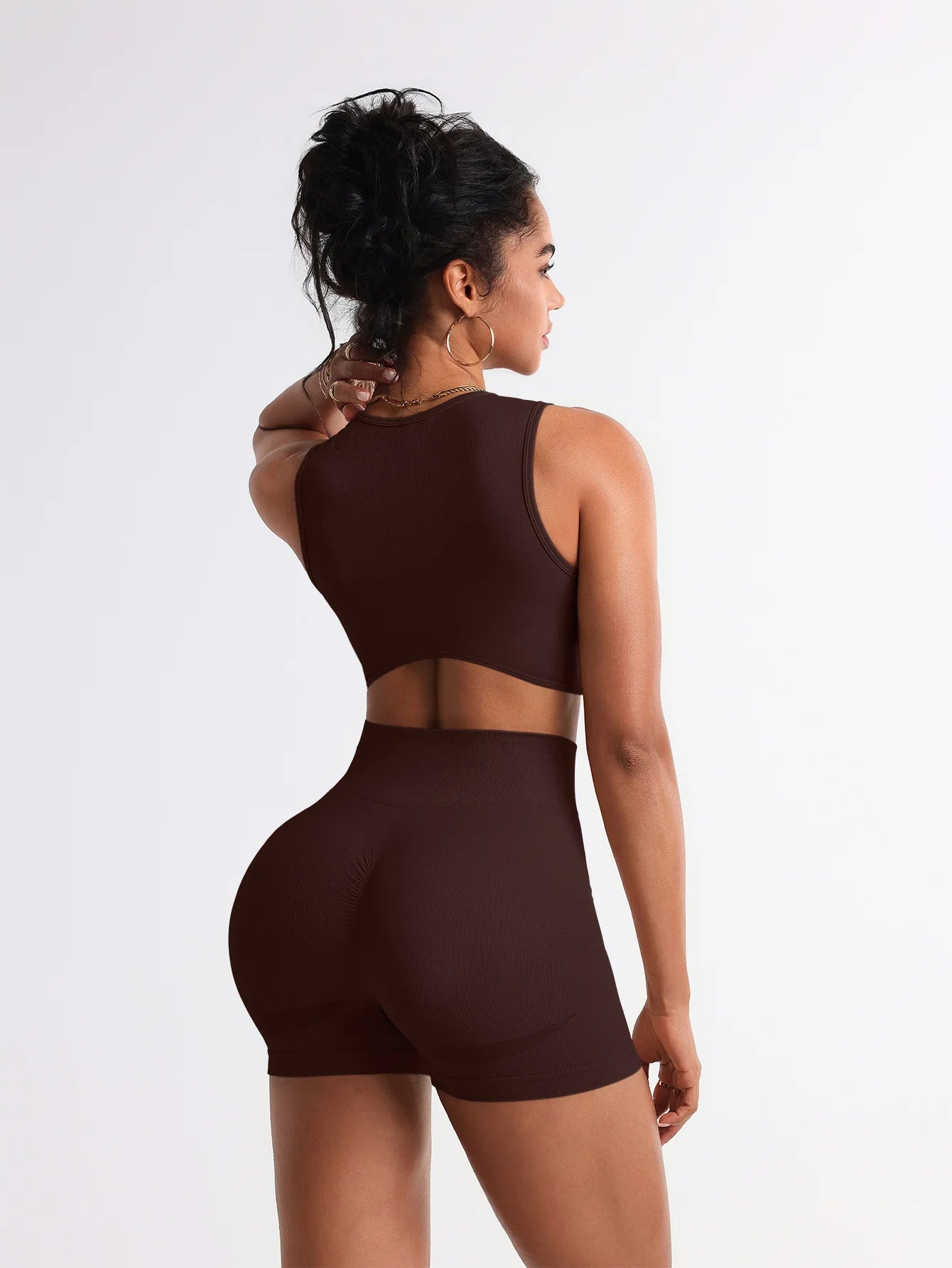 2pcs Seamless Yoga Set Gym Clothes Athletic Wear